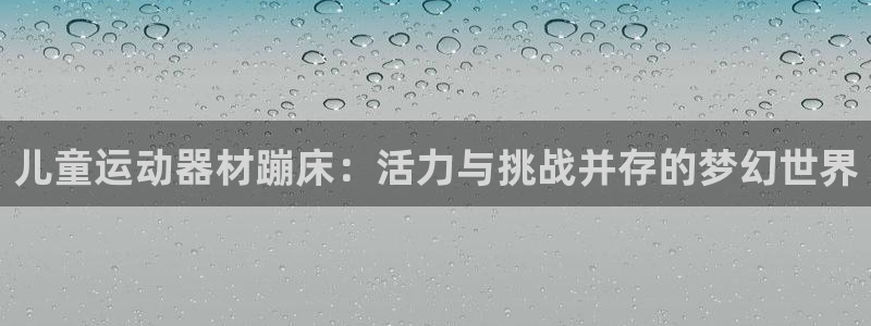 征途国际神州：儿童运动器材蹦床：活力与挑战并存的梦幻